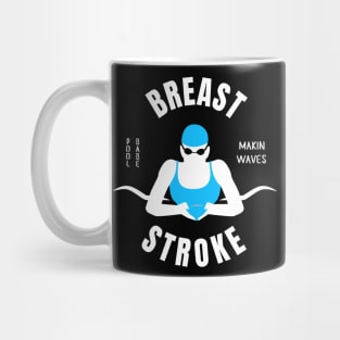 Girls Breaststroke Pool Babe Swimming Gift Mug